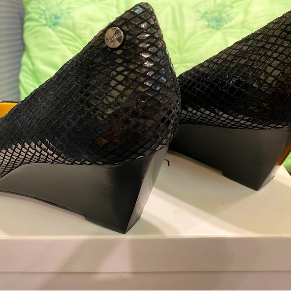 Calvin Klein Shoes - Authentic Calvin Klein Shakeskin wedges, NWT